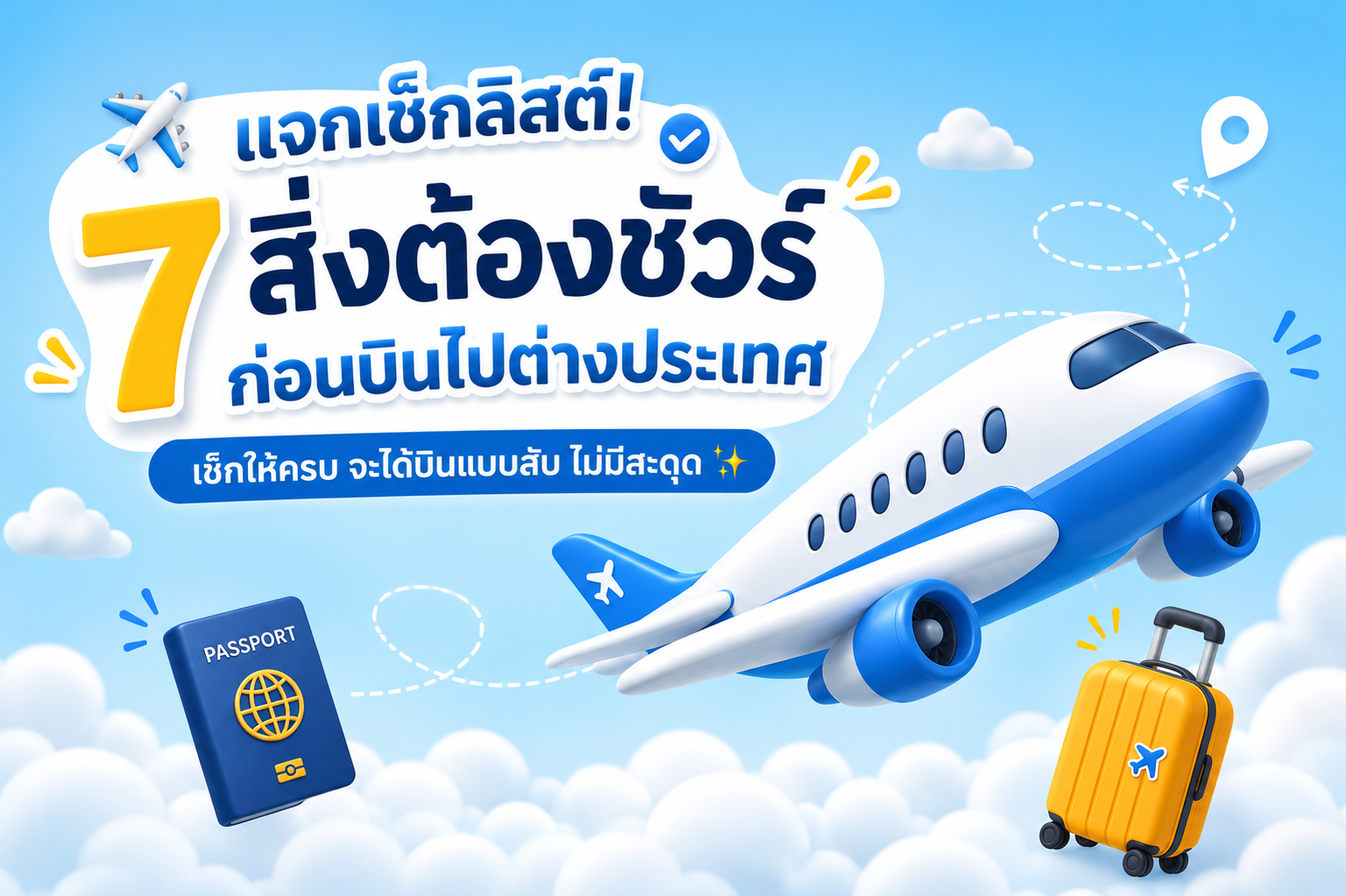 Checklist เที่ยวต่างประเทศปี 2026 จัดกระเป๋าเตรียมตัวไม่มีพลาด