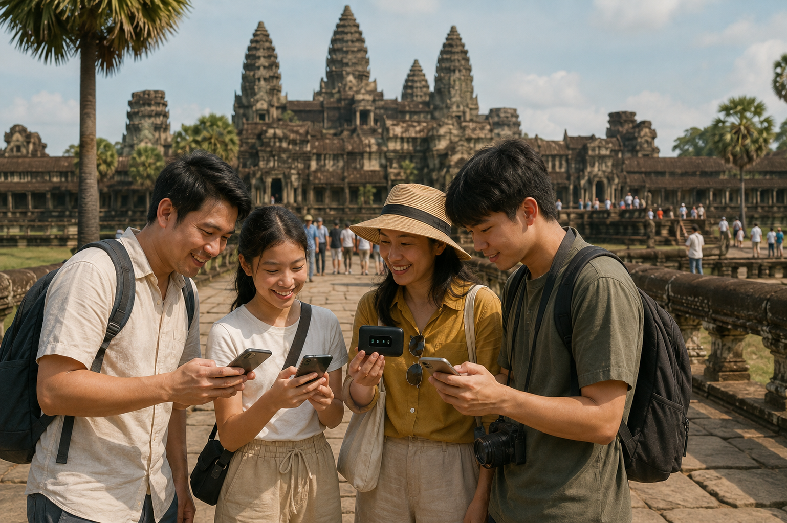 เปรียบเทียบ eSIM และ Pocket WiFi สำหรับการเดินทางในกัมพูชา